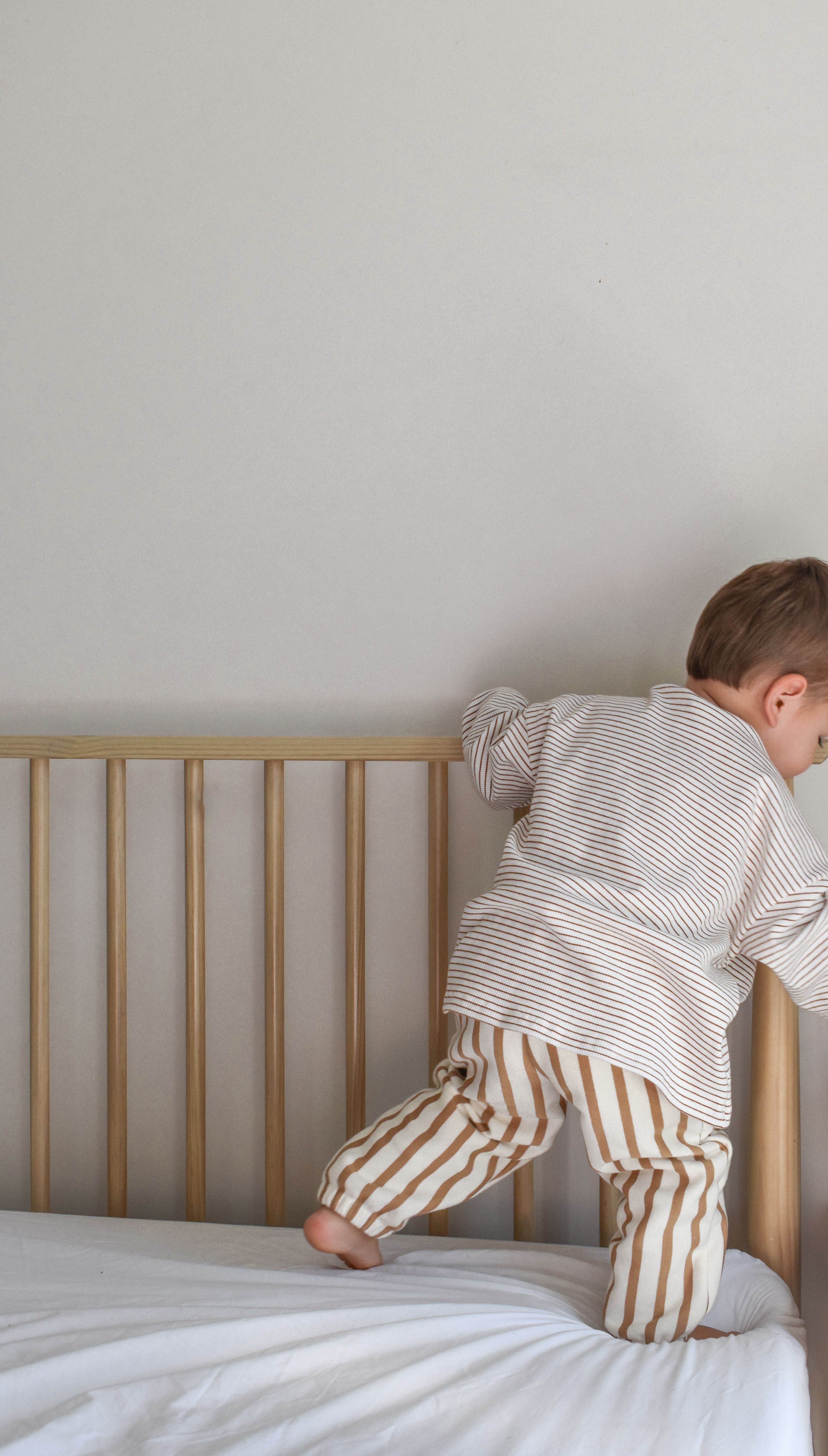 Fleece Pants - Biscuit Stripe
