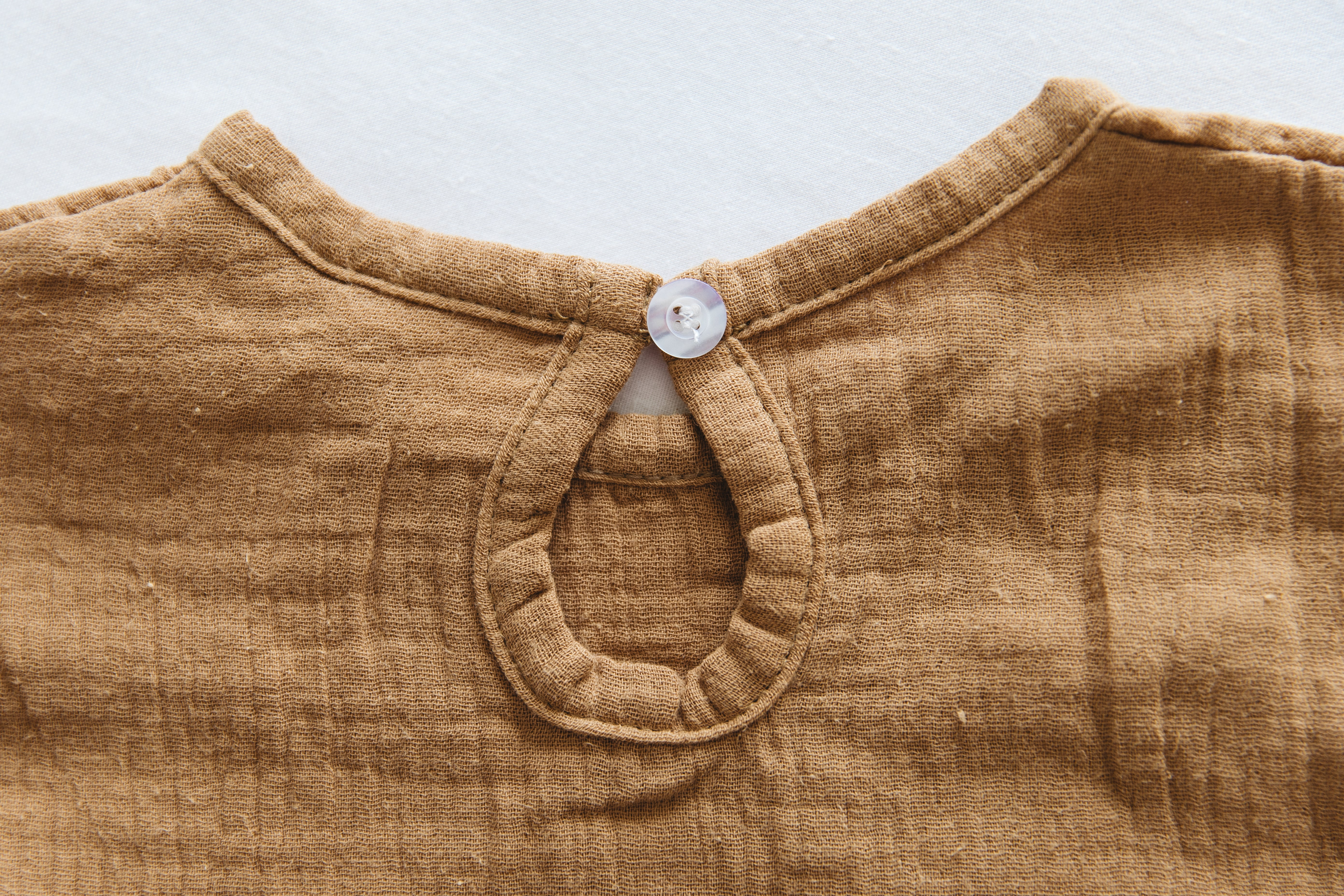 Muslin Romper - Walnut